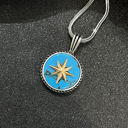 Lant Argint 925 Brooks Turcoaz Northstar [1]