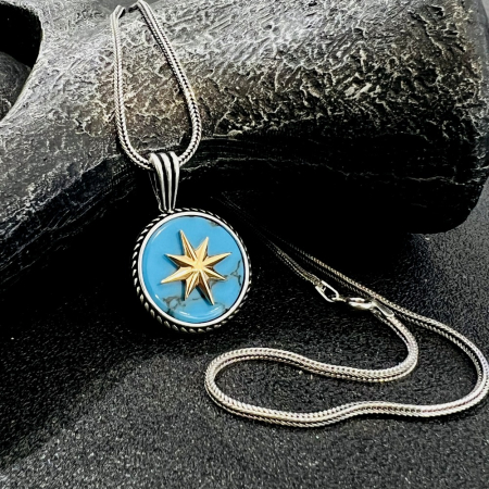 Lant Argint 925 Brooks Turcoaz Northstar [0]