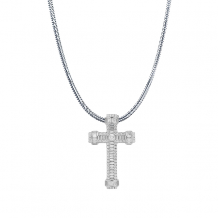 LANTURI ARGINT - Lant Argint 925 Exquisite Diamond Cross