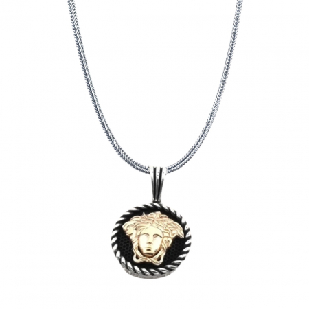 LANTURI ARGINT - Lant Argint 925 Gold Medusa