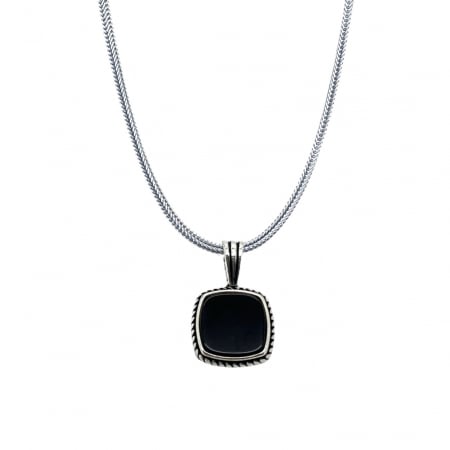 LANTURI ARGINT - Lant Argint 925 Minimalist Onix