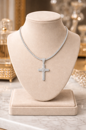 Lant Argint 925 Tennis Cruce 5 CM [2]
