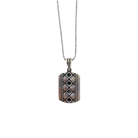 Lant Argint Brooks Cubic Plate [0]