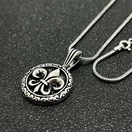 Lant Argint Brooks Fleur de Lis [2]