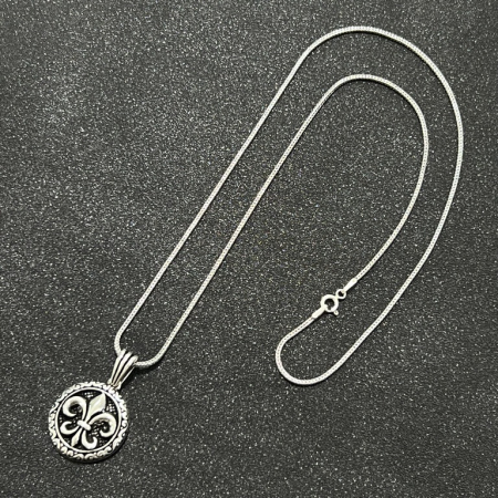 Lant Argint Brooks Fleur de Lis [1]