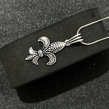 Lant Argint Brooks Fleur de Lis [2]