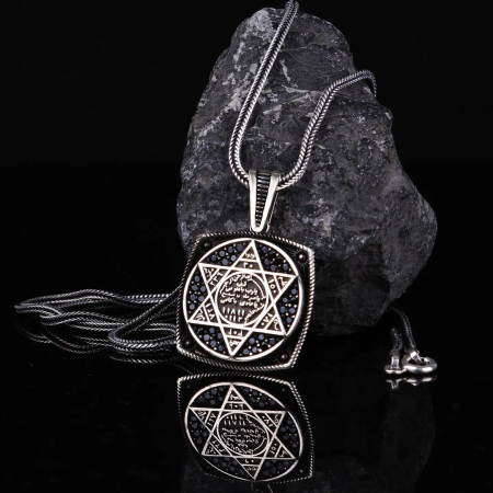 LANTURI ARGINT - Lant Argint Brooks Star of David