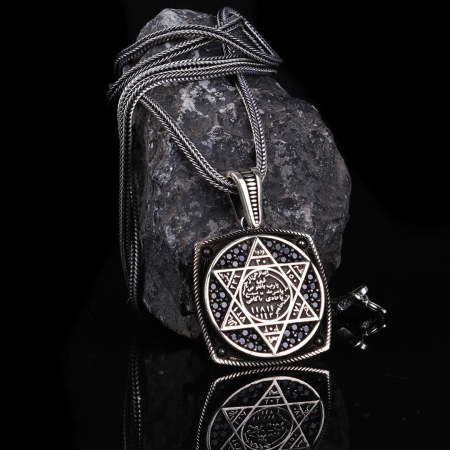 Lant Argint Brooks Star of David [1]
