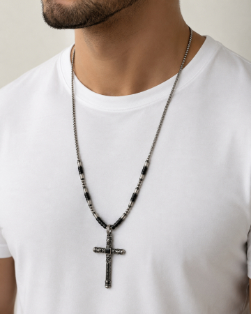Lant Brooks Black Stone Artefakt Cross [2]