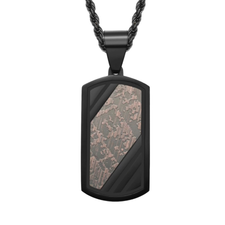 LANTURI CU PANDANTIV - Lant Brooks Carbon Brown Effect