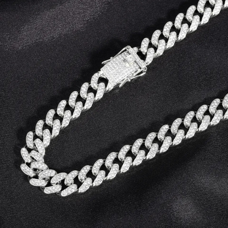 Lant Brooks Cuban Silver Diamonds 12 mm [4]