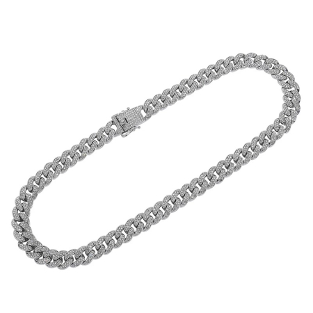 Lant Brooks Cuban Silver Diamonds 12 mm [5]