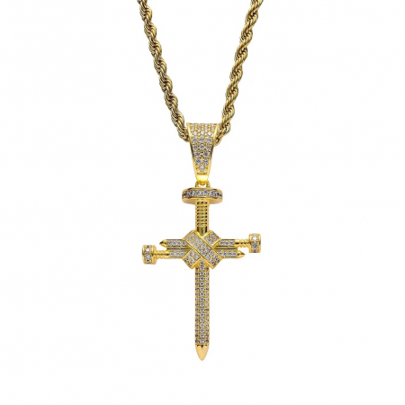 LANTURI CU PANDANTIV - Lant Brooks Diamond Cross Masterpiece