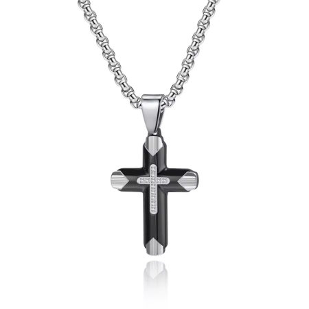 LANTURI CU PANDANTIV - Lant Brooks Exquisite Silver Cross