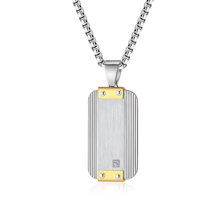 LANTURI CU PANDANTIV - Lant Brooks Exquisite Tag GoldSilver