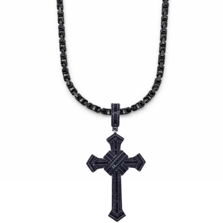 LANTURI CU PANDANTIV - Lant Brooks Full Black Cross