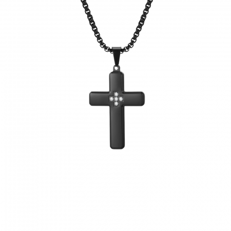 LANTURI CU PANDANTIV - Lant Brooks Full Black Diamonds