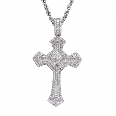 LANTURI CU PANDANTIV - Lant Brooks Full Diamonds Cross
