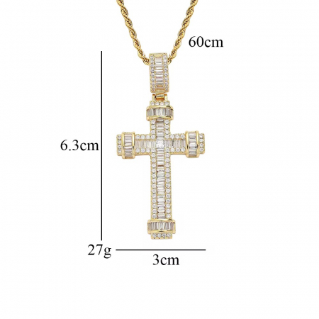 Lant Brooks Gold Cantierre Diamonds Cross [2]