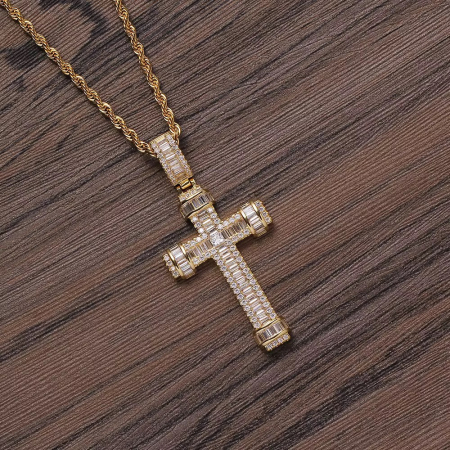 Lant Brooks Gold Cantierre Diamonds Cross [1]