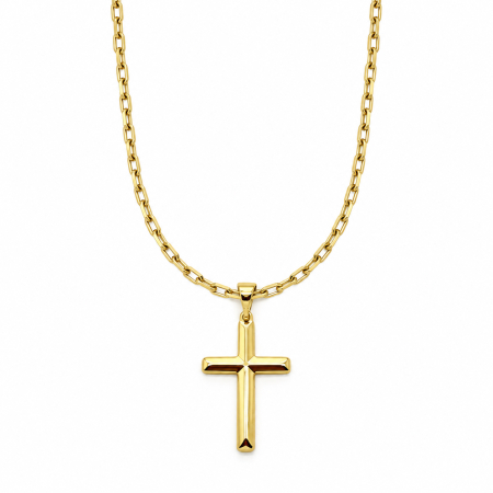 LANTURI CU PANDANTIV - Lant Brooks Gold Classic Cross
