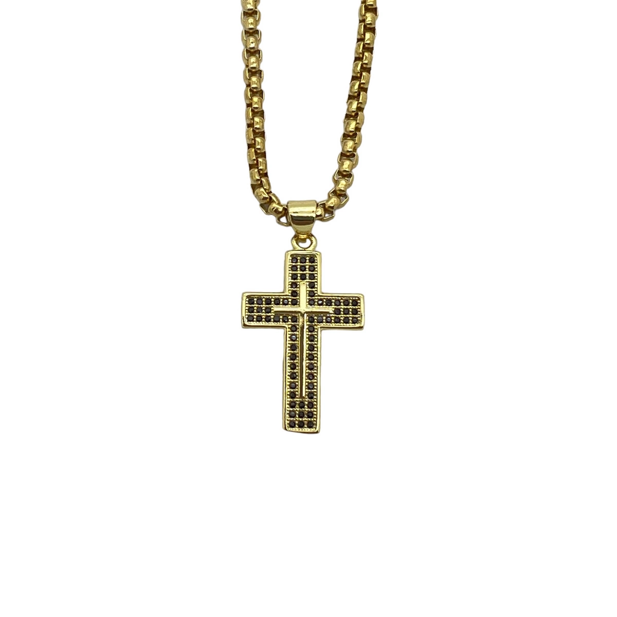 LANTURI CU PANDANTIV - Lant Brooks Gold Cross