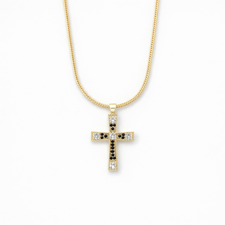 BIJUTERII DAMA - Lant Brooks Gold Diamond Cross