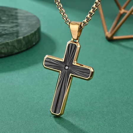 Lant Brooks Gold Diamond Cross [2]