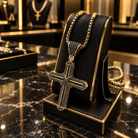 Lant Brooks Gold Diamond Cross Excelsior [3]