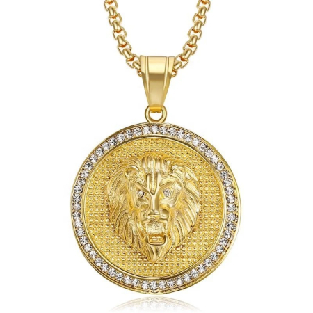 LANTURI CU PANDANTIV - Lant Brooks Gold Lion Diamonds