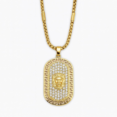 LANTURI CU PANDANTIV - Lant Brooks Gold Lion Diamonds