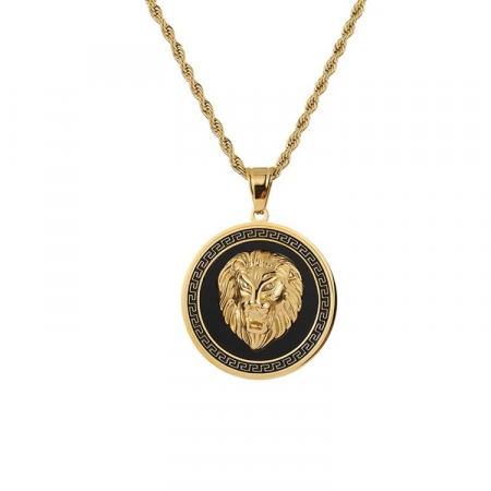 LANTURI CU PANDANTIV - Lant Brooks Gold Lion Masterpiece