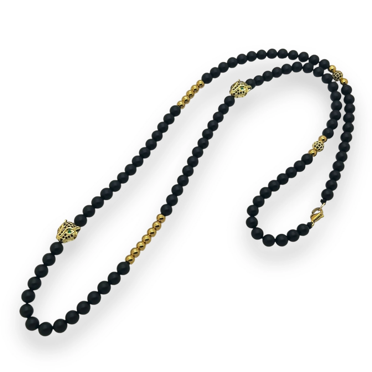LANTURI CU PANDANTIV - Lant Brooks GoldBlack Classic Gatopardo