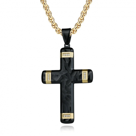 LANTURI CU PANDANTIV - Lant Brooks GoldBlack Cross Artefakt