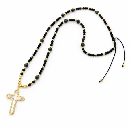 LANTURI - Lant Brooks GoldBlack Exquisite Cross Luxury