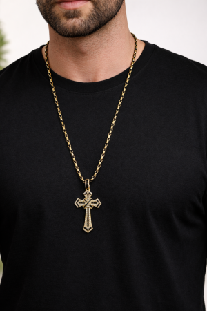 Lant Brooks GoldBlack Luxury Cross [1]