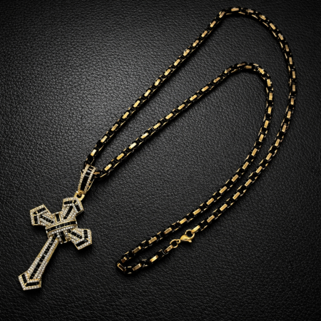 Lant Brooks GoldBlack Luxury Cross [3]