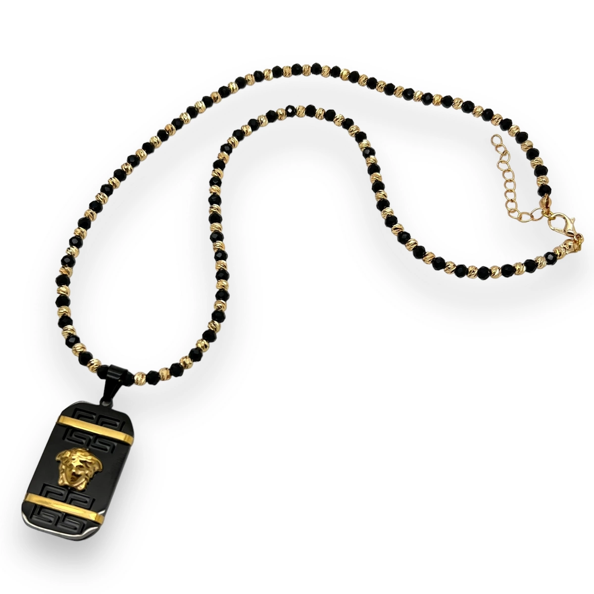 LANTURI CU PANDANTIV - Lant Brooks GoldBlack Medusa