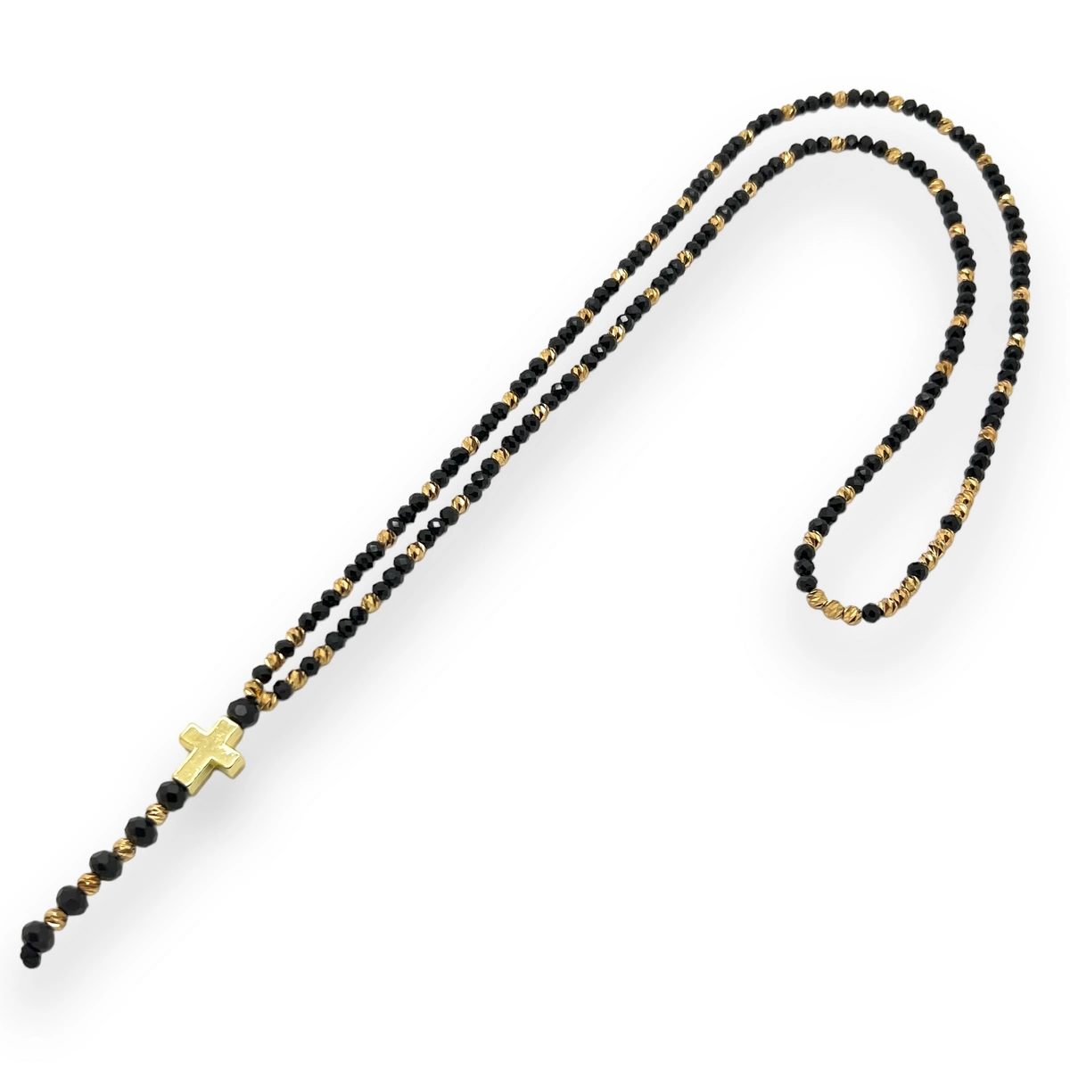 LANTURI CU PANDANTIV - Lant Brooks GoldBlack Rosary