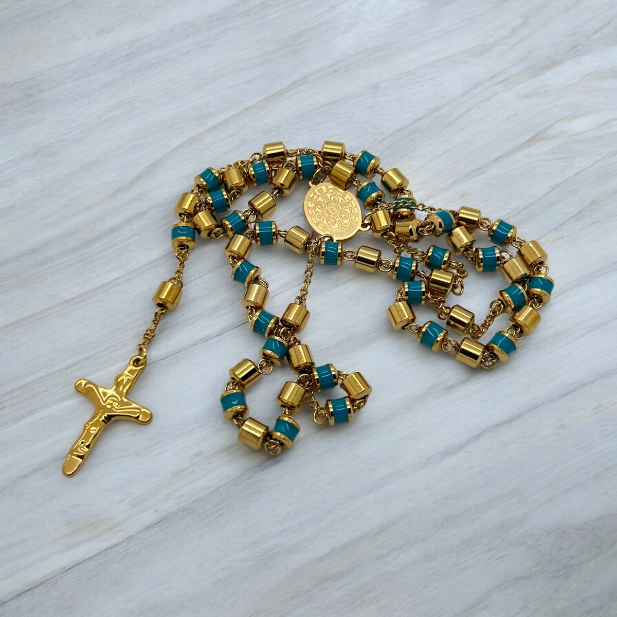 Lant Brooks Rosary Gold Turcoaz [1]
