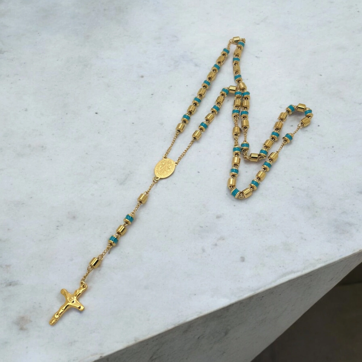 Lant Brooks Rosary Gold Turcoaz [2]
