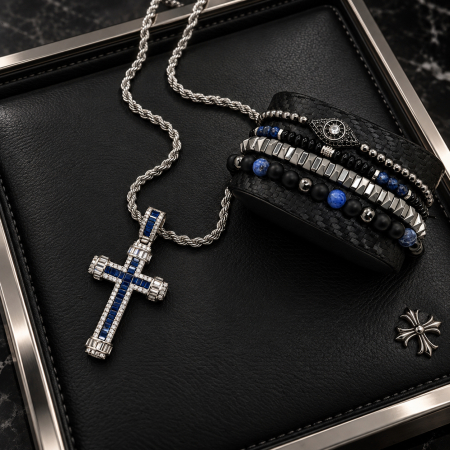 Lant Brooks Royal Blue Cross Diamonds [2]