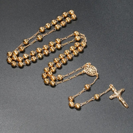 LANTURI ROSARY - Lant Brooks Rozariu Gold Cross