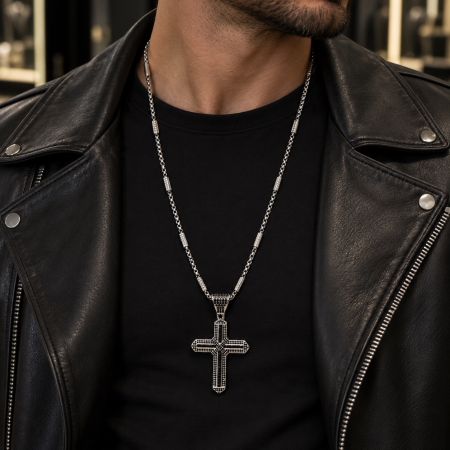 Lant Brooks Silver Diamond Cross Excelsior [1]