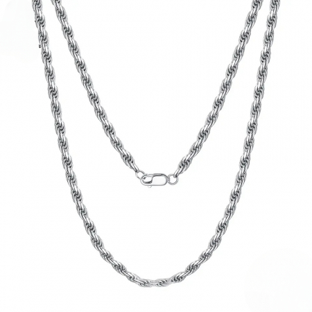 LANTURI CU PANDANTIV - Lant Brooks Silver Rope