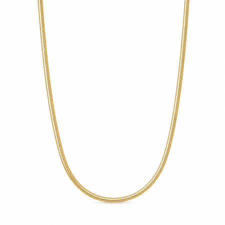 LANTURI CU PANDANTIV - Lant Brooks Snake Gold Plated 14K 3 MM