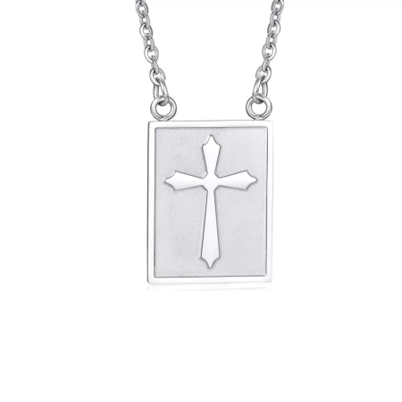 LANTURI CU PANDANTIV - Lant Brooks Stainless Steel Cross