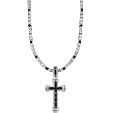 LANTURI - Lant Brooks Tennis Black-White Diamonds 4 MM / 70 CM