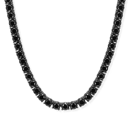 LANTURI CU PANDANTIV - Lant Brooks Tennis Full Black 4 MM Diamonds