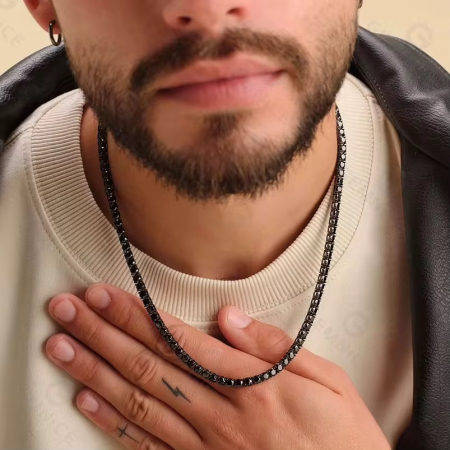 Lant Brooks Tennis Full Black 4 MM Diamonds [1]